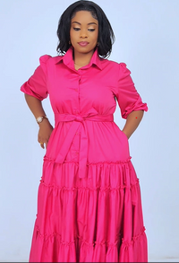 Aisha Maxi Dress - Pink