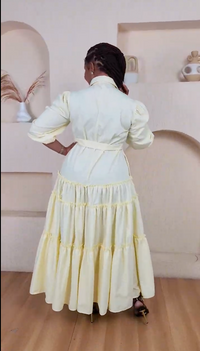 Kwame Maxi Dress - Cream Yellow