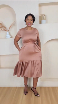 Zara Maxi Dress - Rose Gold