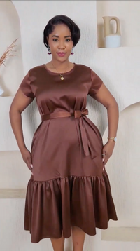 Zaniyah Maxi Dress - Brown