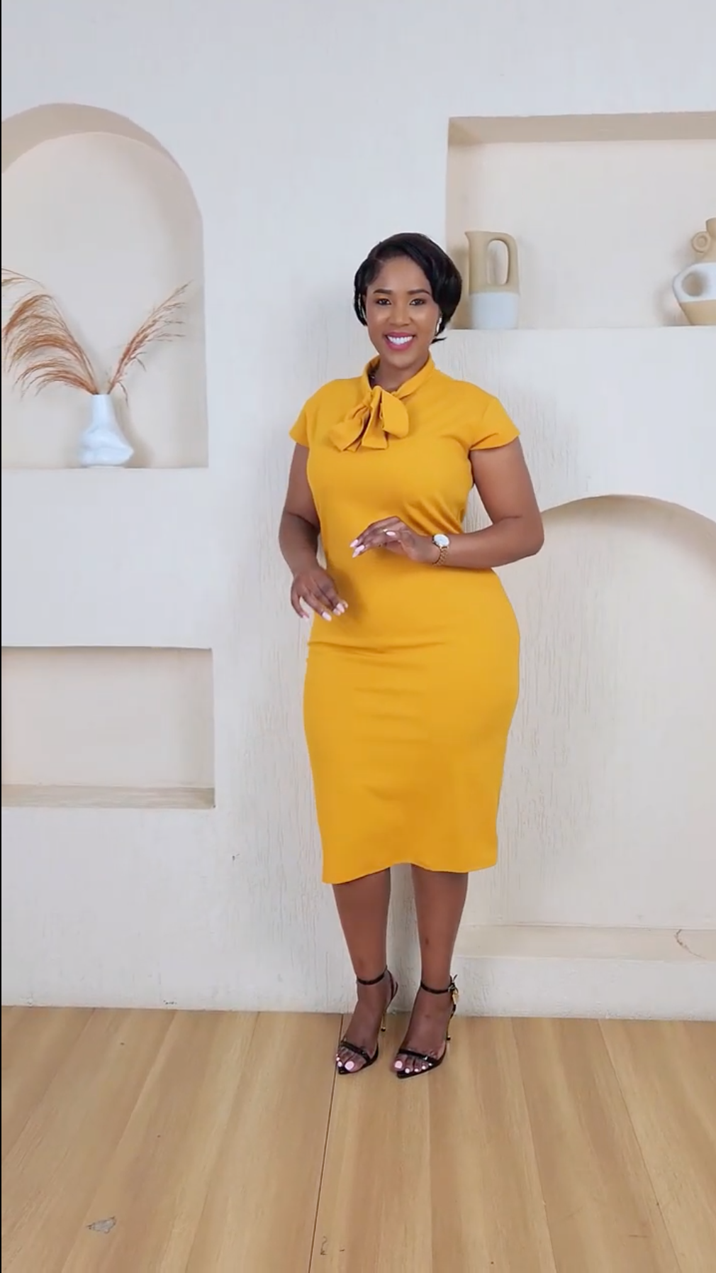 Flavor Bodycon Dress - Mustard