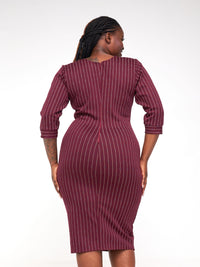 Remy Bodycon Dress - Maroon