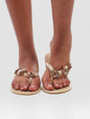 Ivy Flowered Sandles - Beige