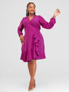 Sierra Wrap Dress - Purple