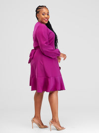 Sierra Wrap Dress - Purple