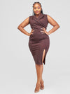 Janice Bodycon Dress - Brown