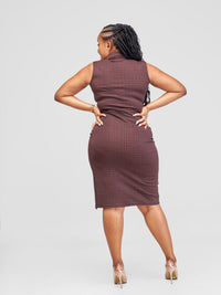 Janice Bodycon Dress - Brown