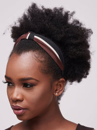 Fupi Headband - Black /  Brown