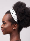 Njema Headband - White Polka