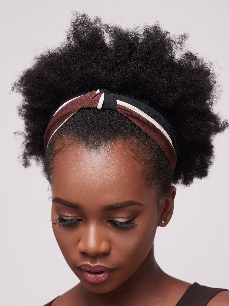 Fupi Headband - Black /  Brown