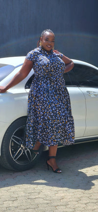 Salma Maxi Dress - Flowered
