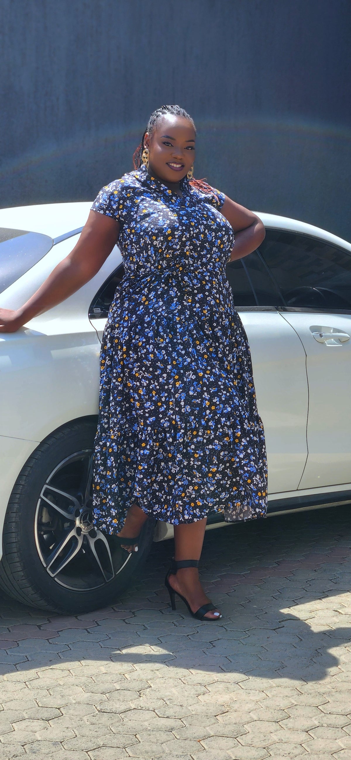 Salma Maxi Dress - Flowered