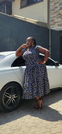 Salma Maxi Dress - Flowered