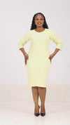 Kiera Bodycon Dress-Cream