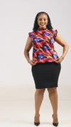 Adalyn Blouse-Red