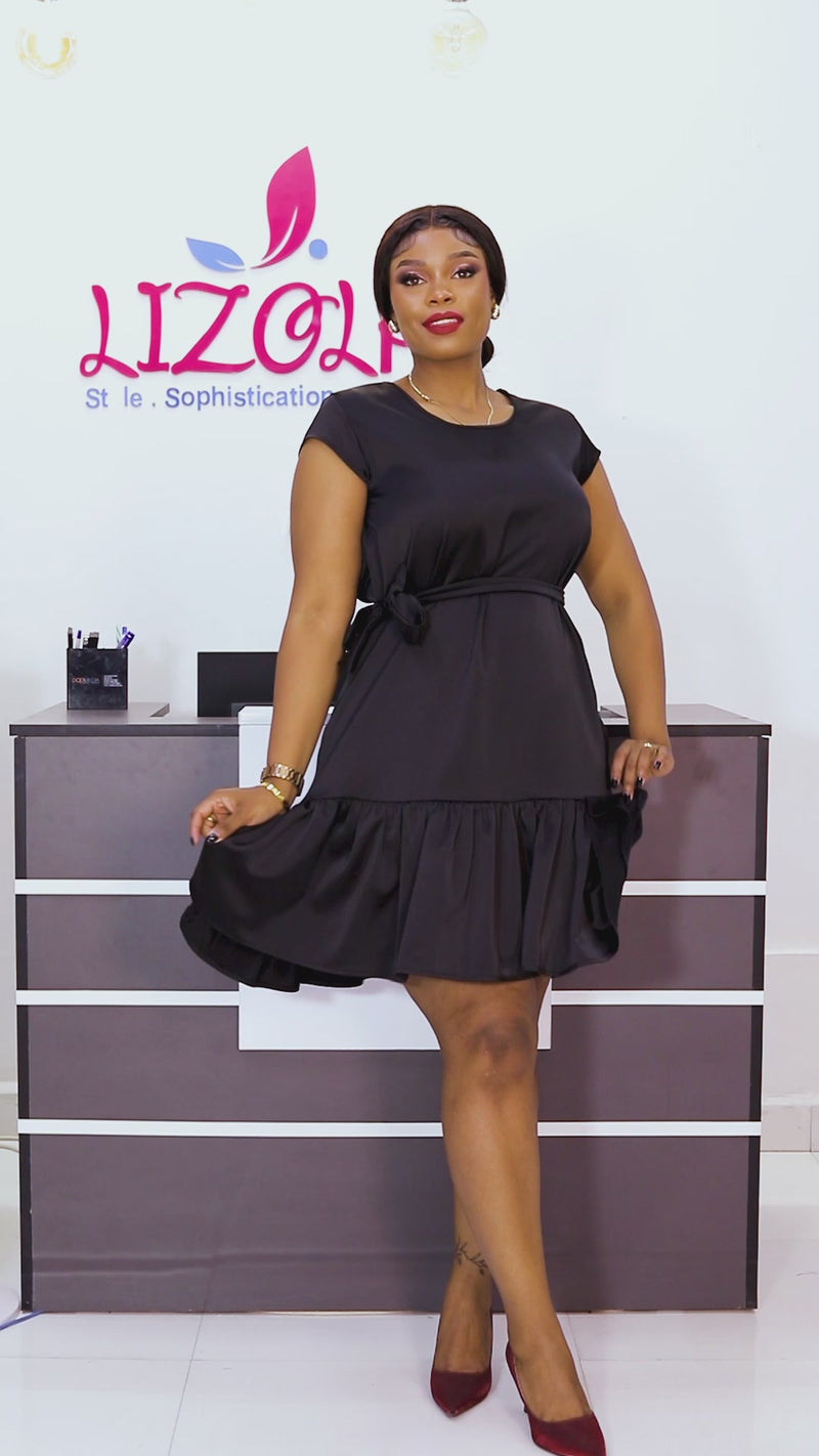 Miah Shift Dress - Black