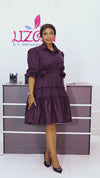 Bangda Shirt  Dress - Dark purple