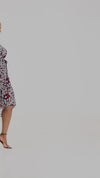 Lacey Shift Dress -Red