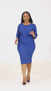 Kiara Bodycon Dress- Blue