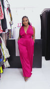 Bette Overlay Jumpsuit - Pink