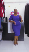 Jaber Dotted Dress - Blue