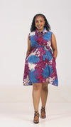 Jewel Shift Dress-Blue