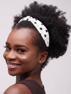 Njema Headband - White Polka