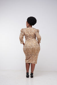 Regi Chui Bodycon Dress - Brown